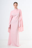 Aura Cape Dress - Pink