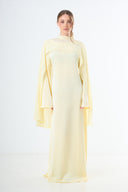 Aura Cape Dress - Yellow