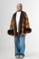 Autumn Muse Wrap Coat - Orange