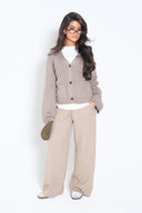Buttoned Knit Cardigan