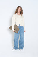 Buttoned Knit Top