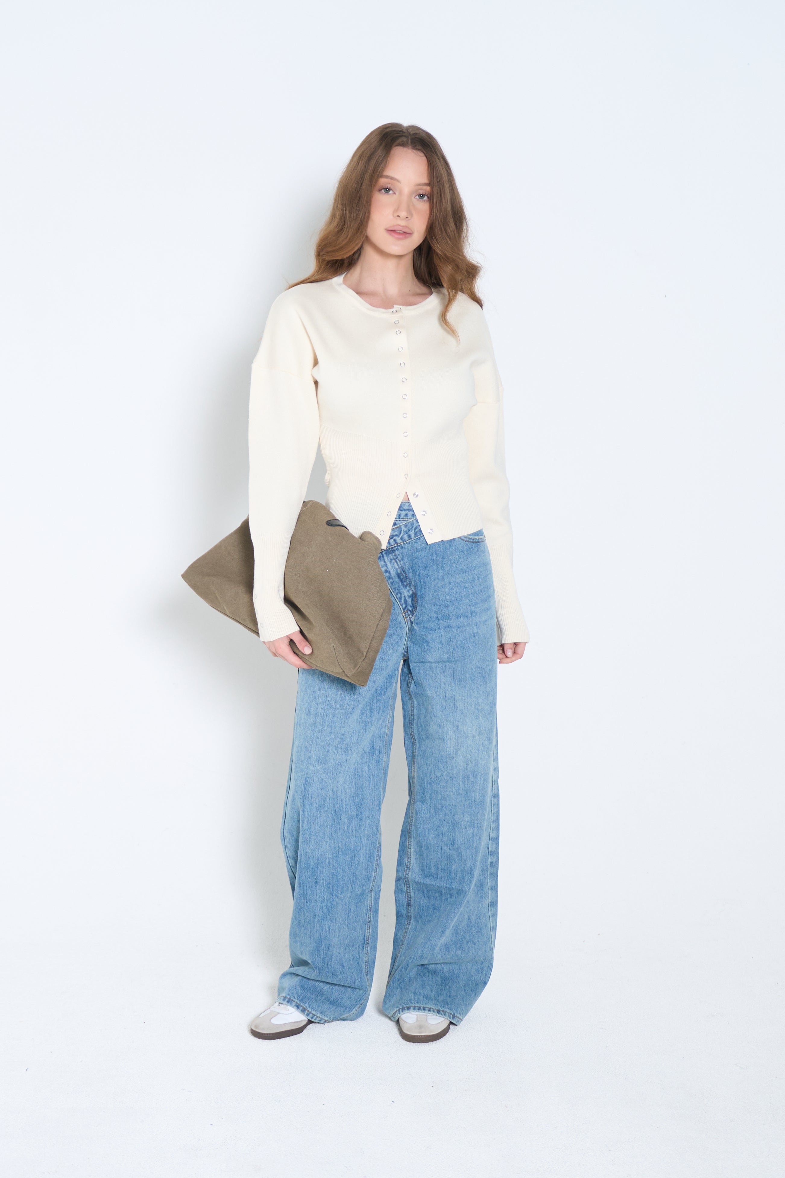 Buttoned Knit Top