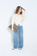 Buttoned Knit Top
