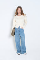 Buttoned Knit Top