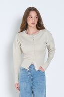 Buttoned Knit Top