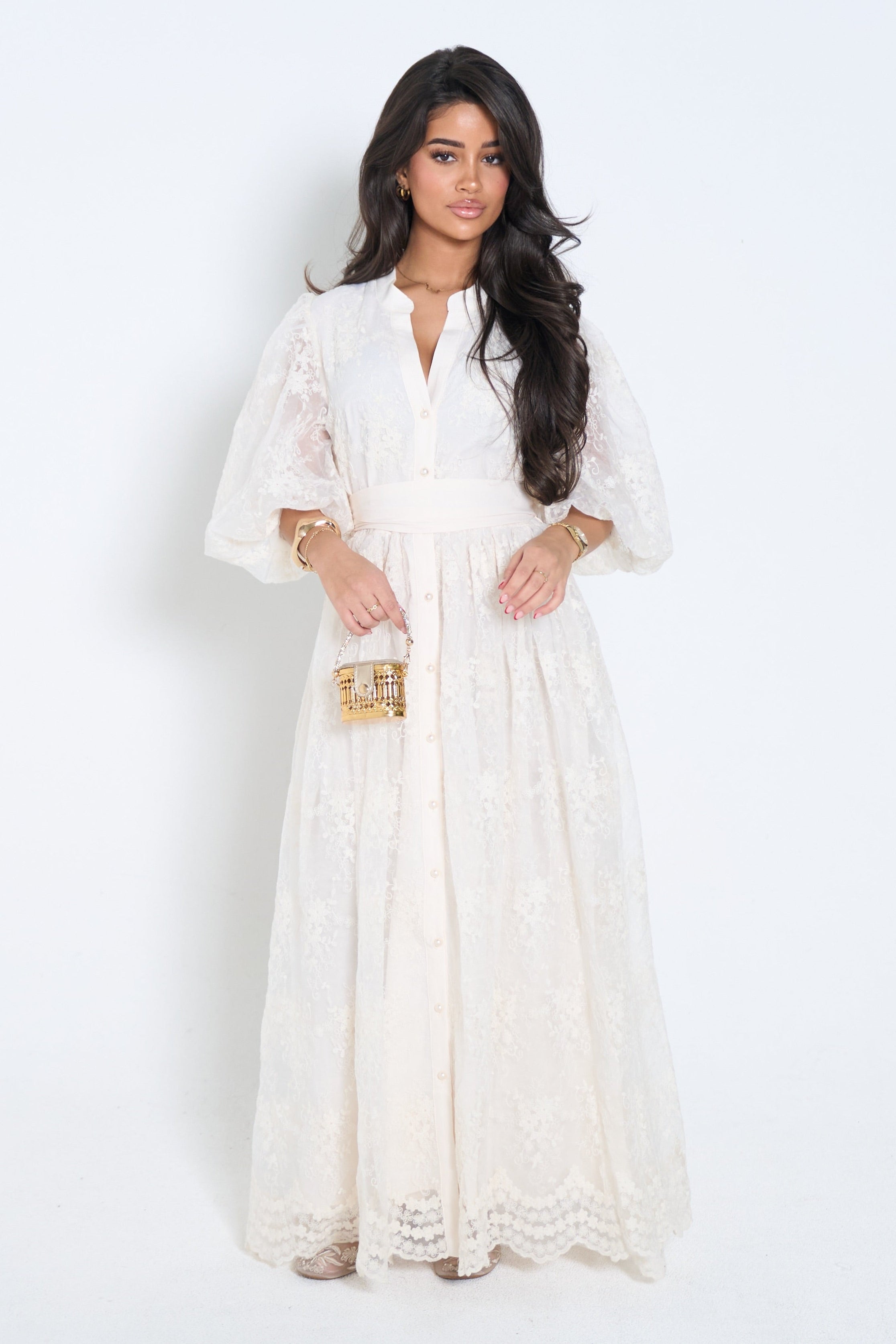 Classic Lace Maxi Dress