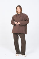Dad Oversized Blazer - Brown