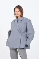 Dad Oversized Blazer - Grey