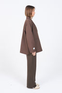 Dad Oversized Blazer - Brown