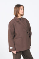 Dad Oversized Blazer - Brown
