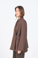 Dad Oversized Blazer - Brown
