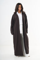 Basic Abaya - Dark Brown