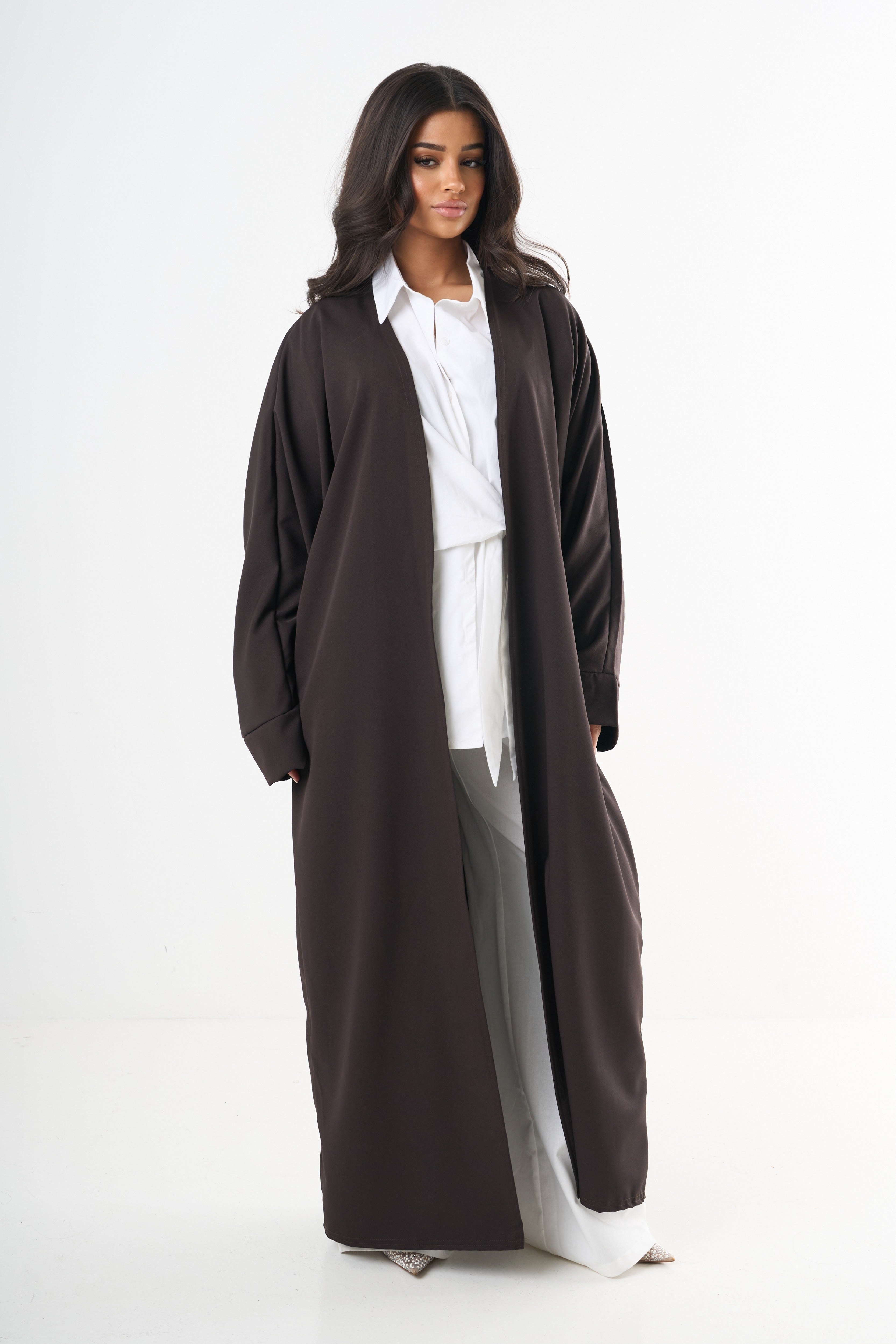 Basic Abaya - Dark Brown