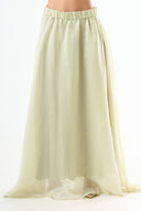 Glossy maxi skirt - Green