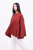Heavyweight Oversized Long-Sleeved T-shirt - Orange