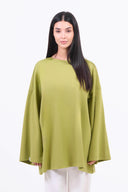 Heavyweight Oversized Long-Sleeved T-shirt - Pistachio