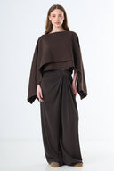 Minimal Cape Blouse