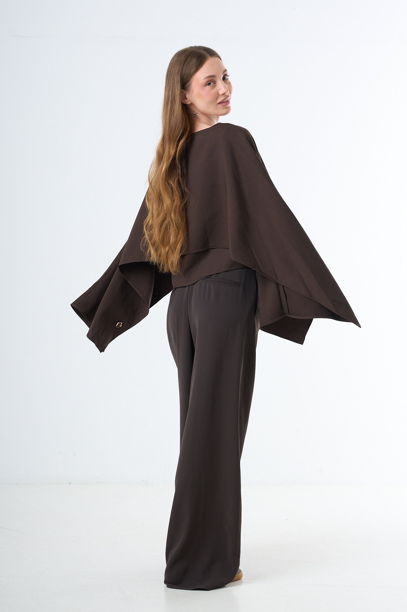 Minimal Cape Blouse-4