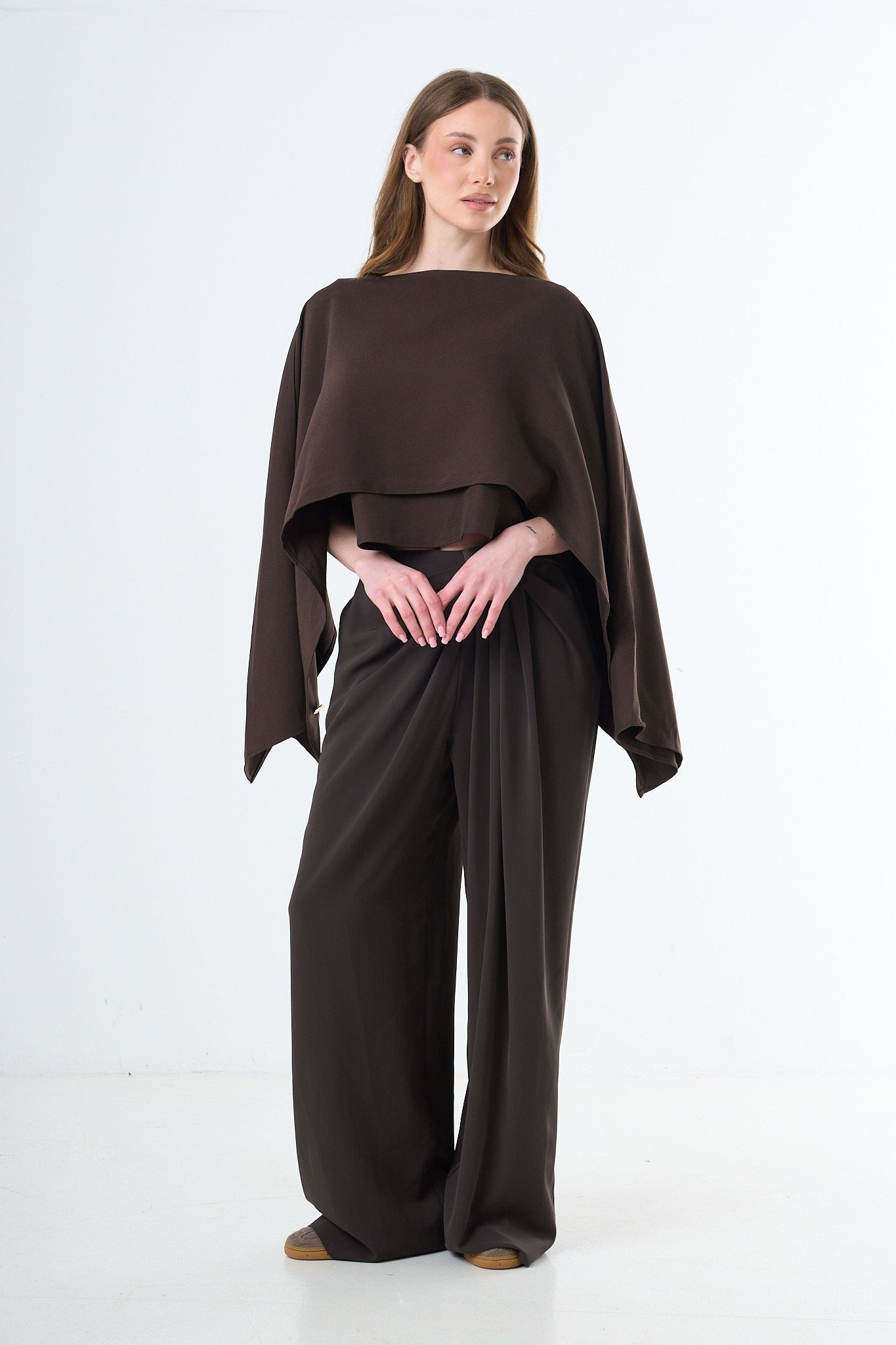 Minimal Cape Blouse-5