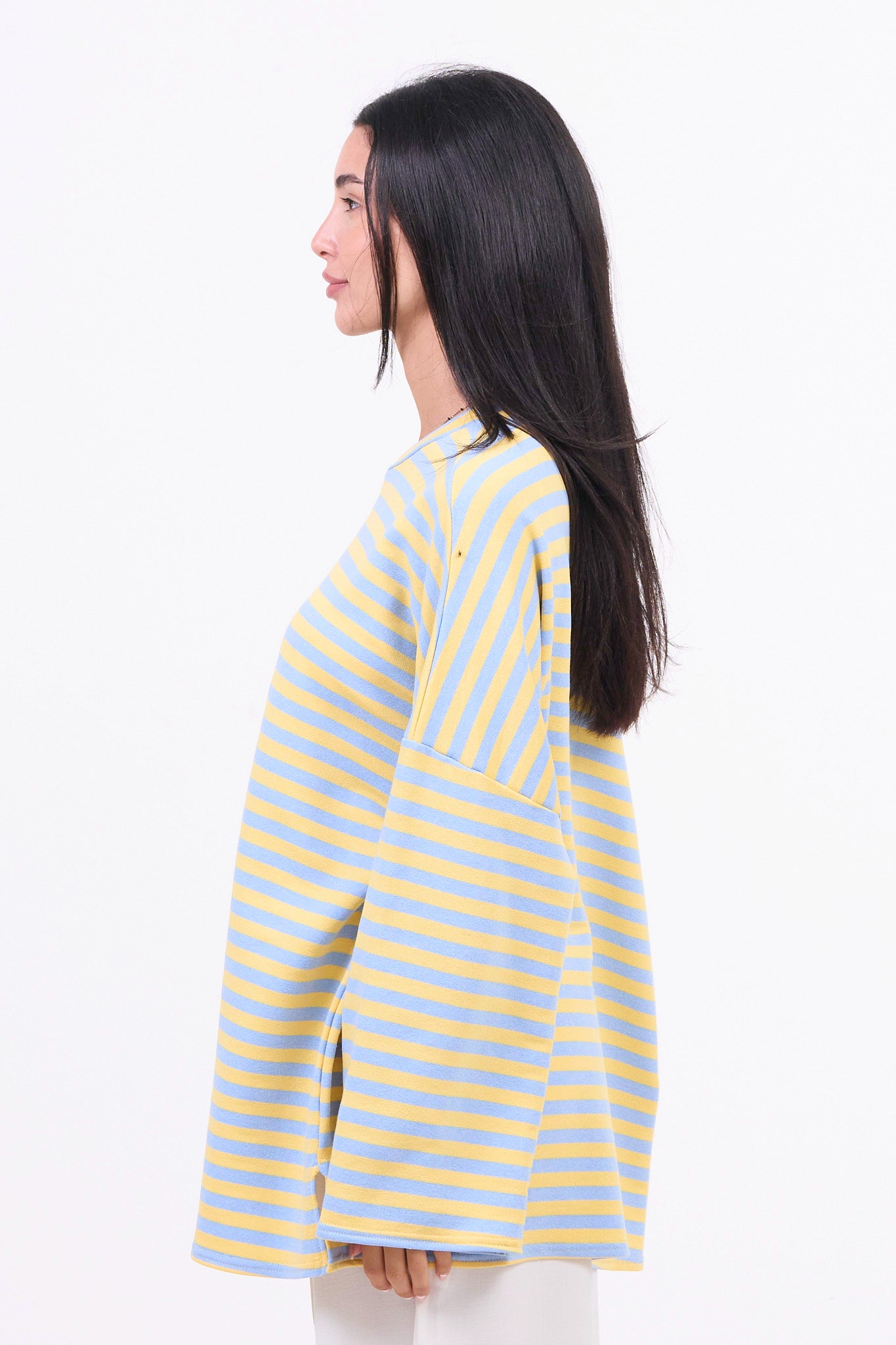 Oversized Long-Sleeved T-shirt - Seaside Sun