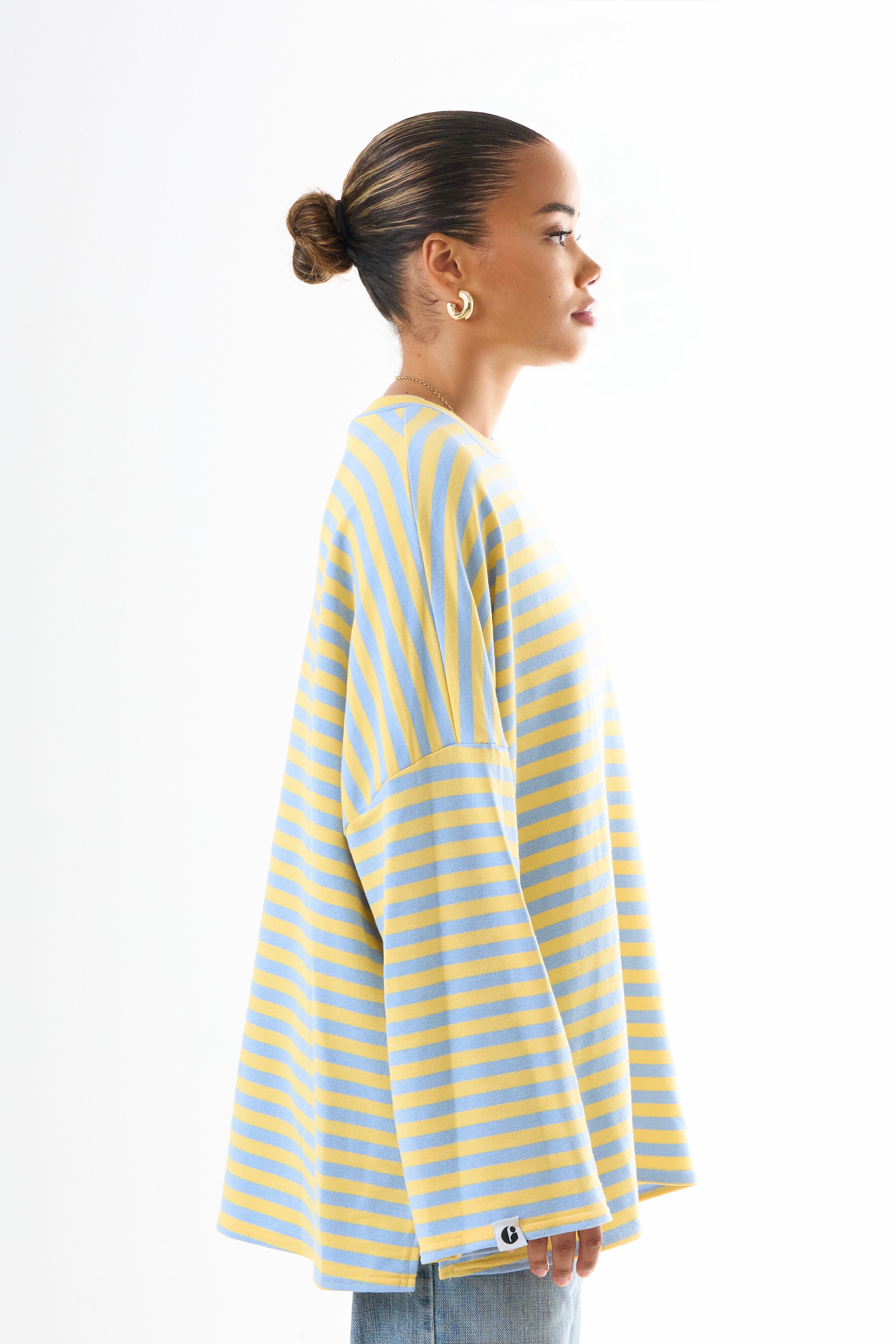 Oversized Long-Sleeved T-shirt - Seaside Sun