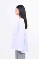 Oversized Long-sleeved T-shirt - White