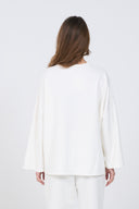 Oversized Long-sleeved T-shirt - White