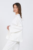 Oversized Long-sleeved T-shirt - White