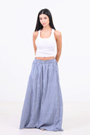 Picnic Check Skirt - Dark Blue
