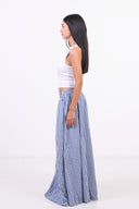Picnic Check Skirt - Dark Blue