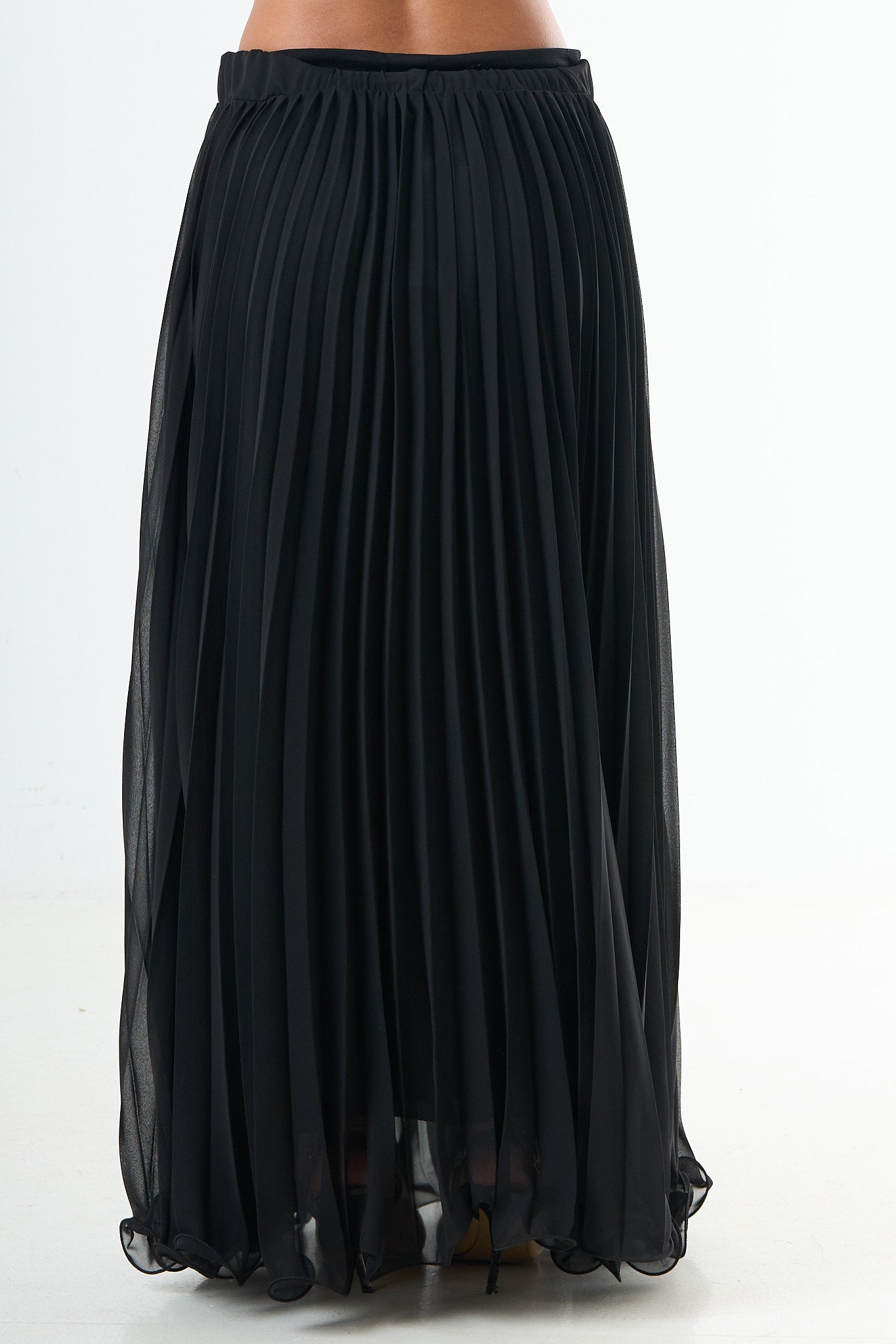Plisse Skirt - Black-4