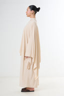 Poncho Premium Jersey Set - Light Beige