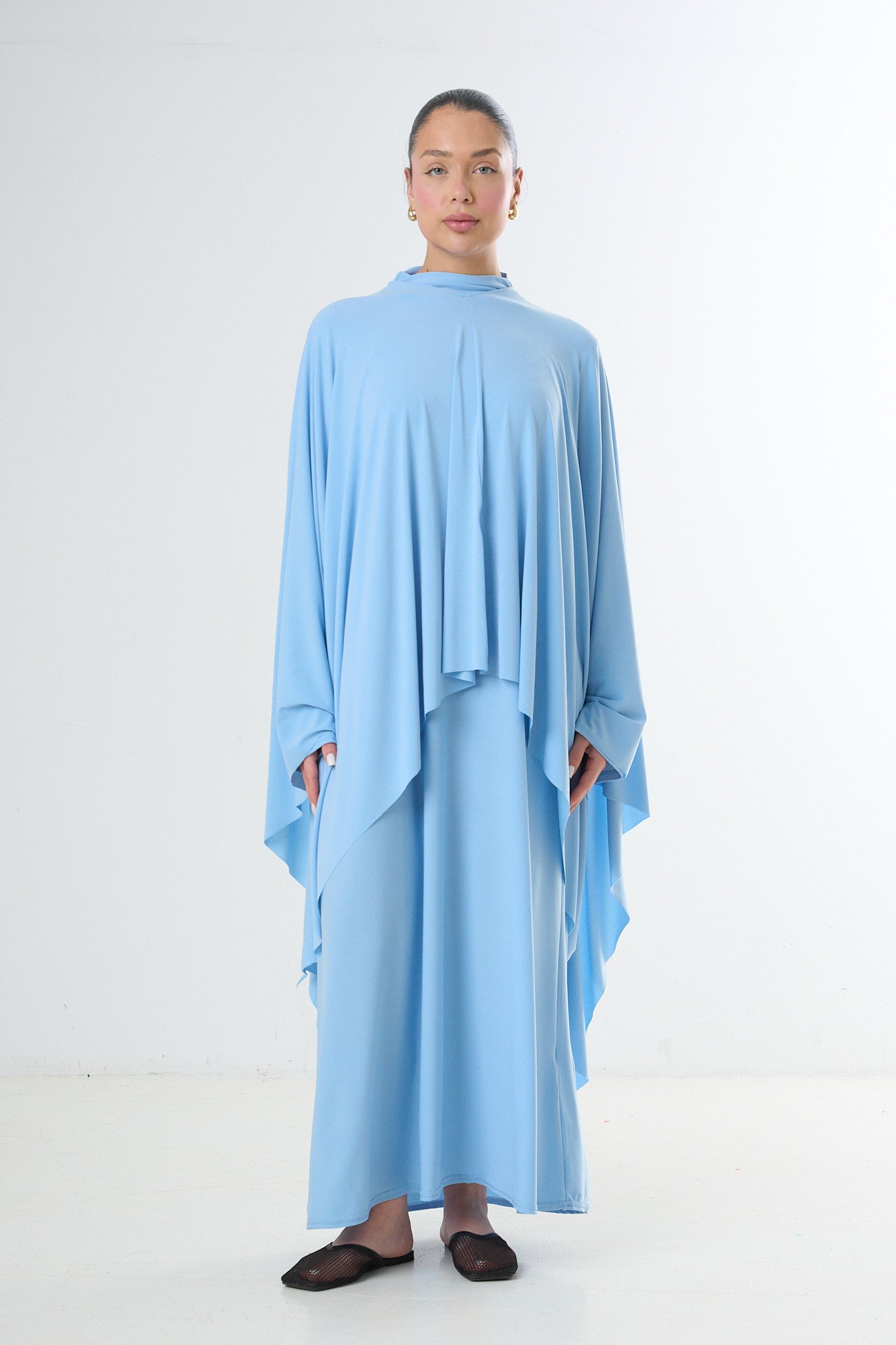Poncho Premium Jersey Set - Light Blue
