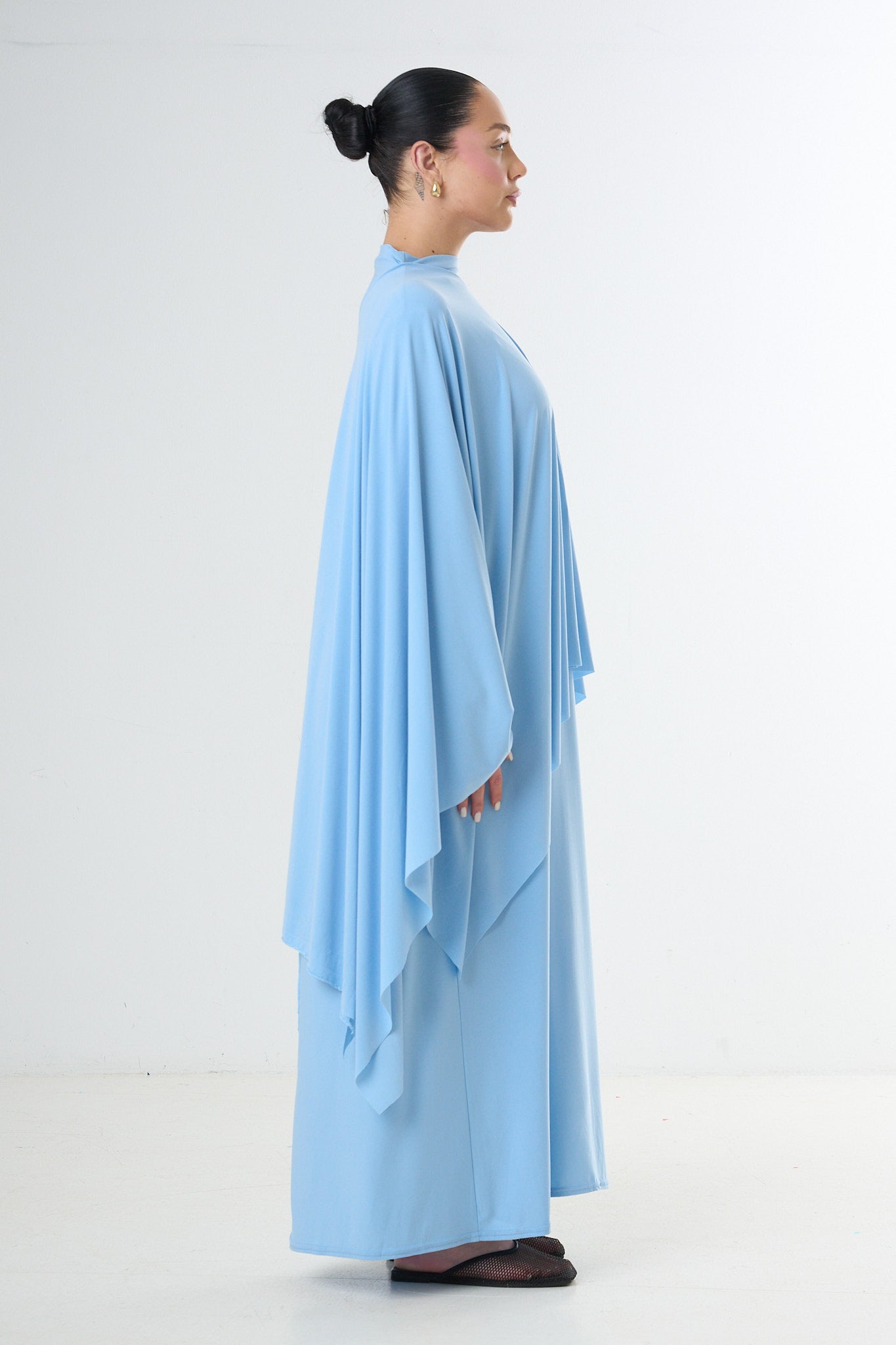 Poncho Premium Jersey Set - Light Blue-3