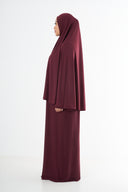 Premium Jersey Khimaar - Bordeaux