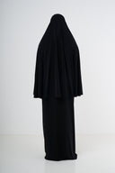 Premium Jersey Khimaar - Black