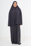 Premium Jersey Khimaar - Dark Grey