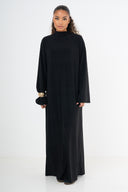 Premium Jersey Abaya - Black