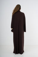 Premium Jersey Abaya - Brown