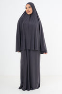 Premium Jersey Khimaar - Dark Grey