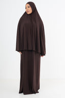 Premium Jersey Khimaar - Brown