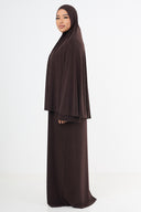 Premium Jersey Khimaar - Brown