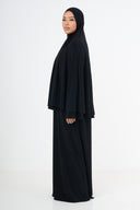 Premium Jersey Khimaar - Black