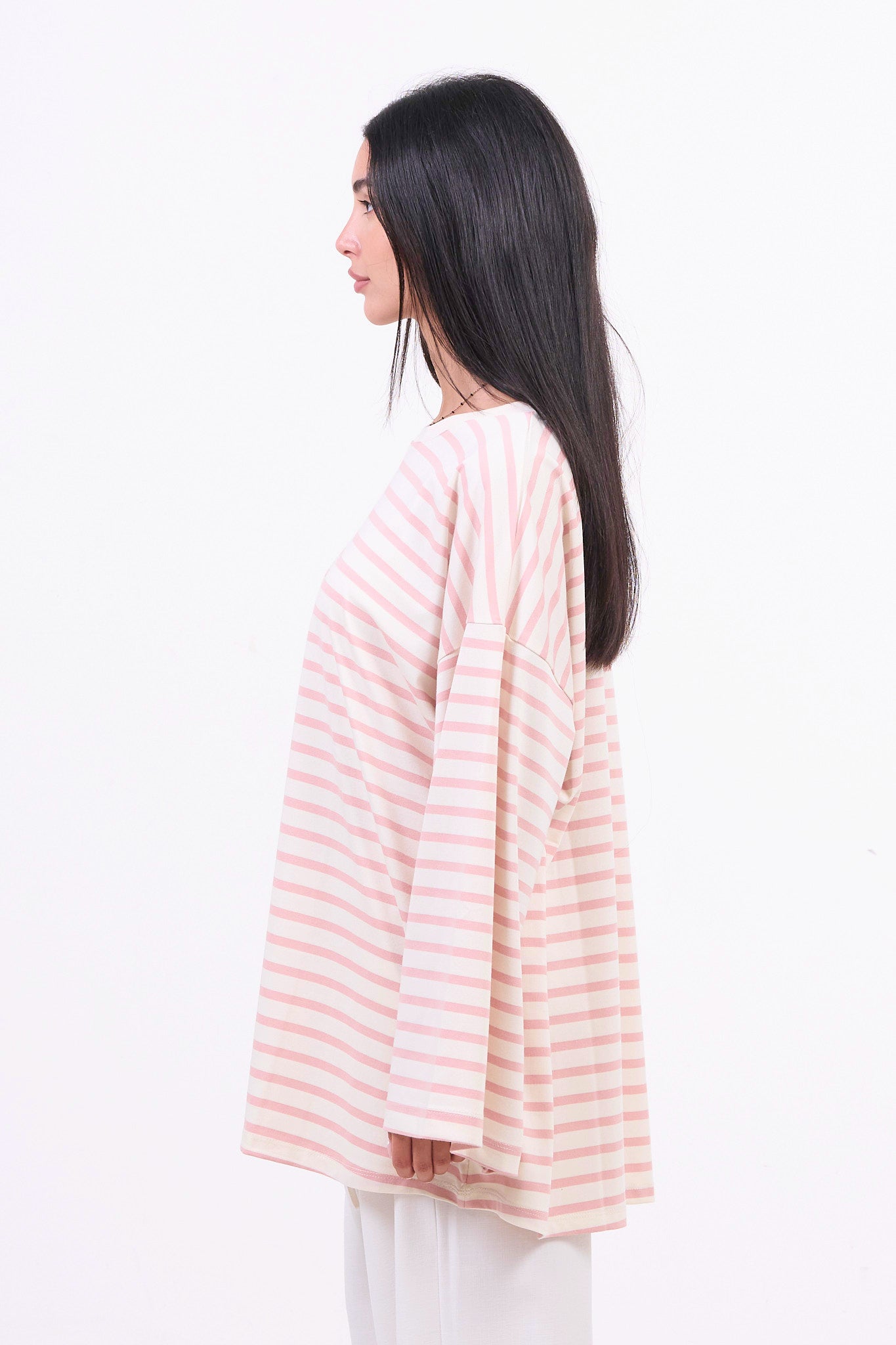Premium Longsleeve Striped - Pink-4