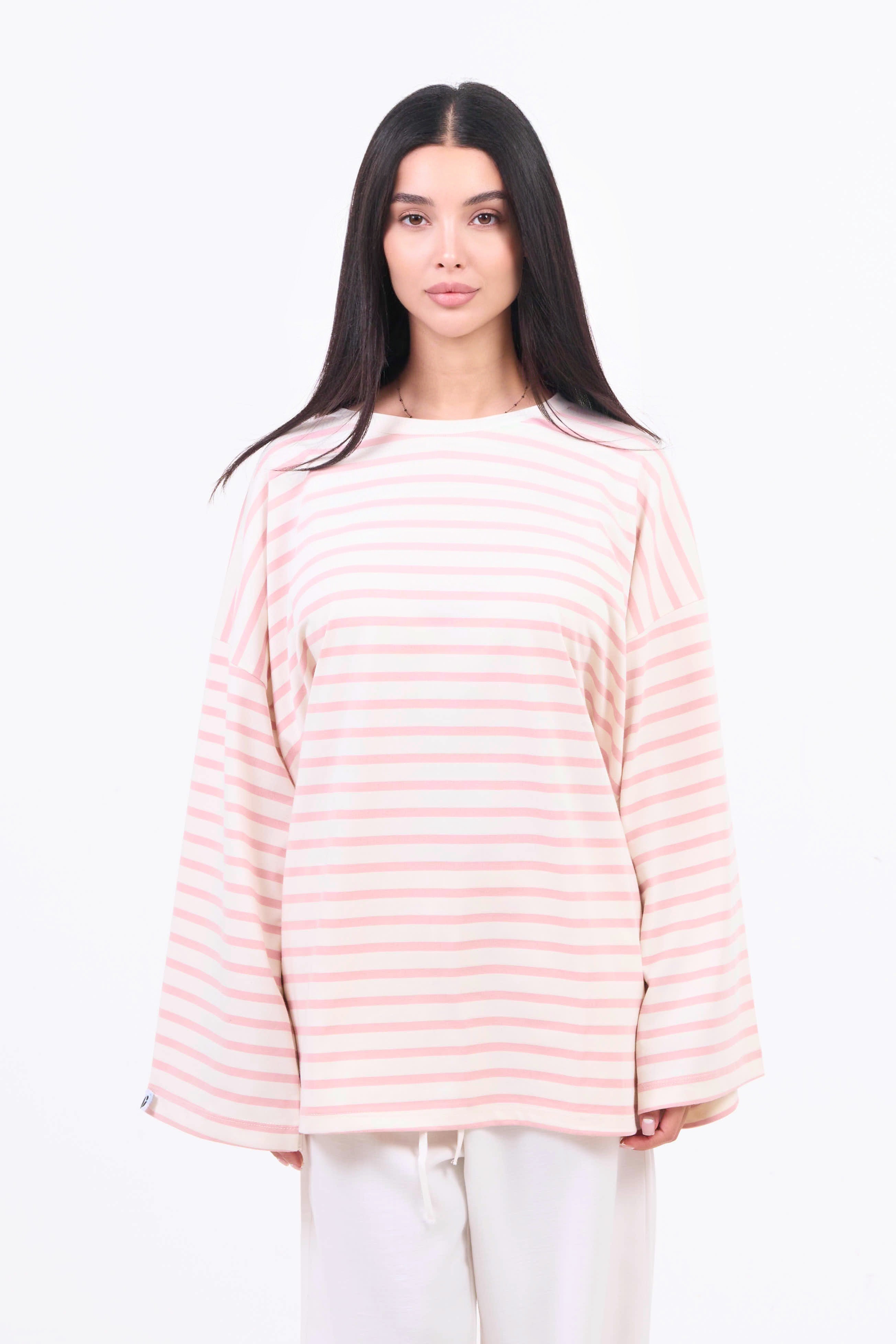 Premium Longsleeve Striped - Pink