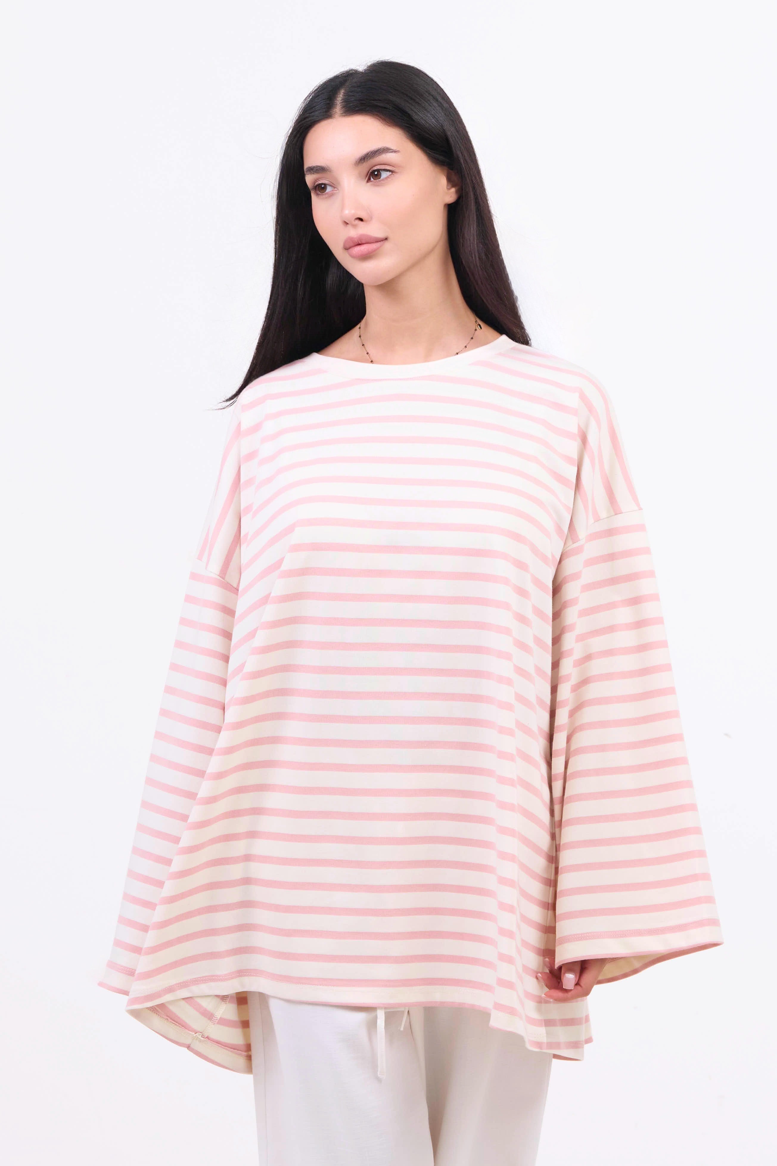 Premium Longsleeve Striped - Pink-3