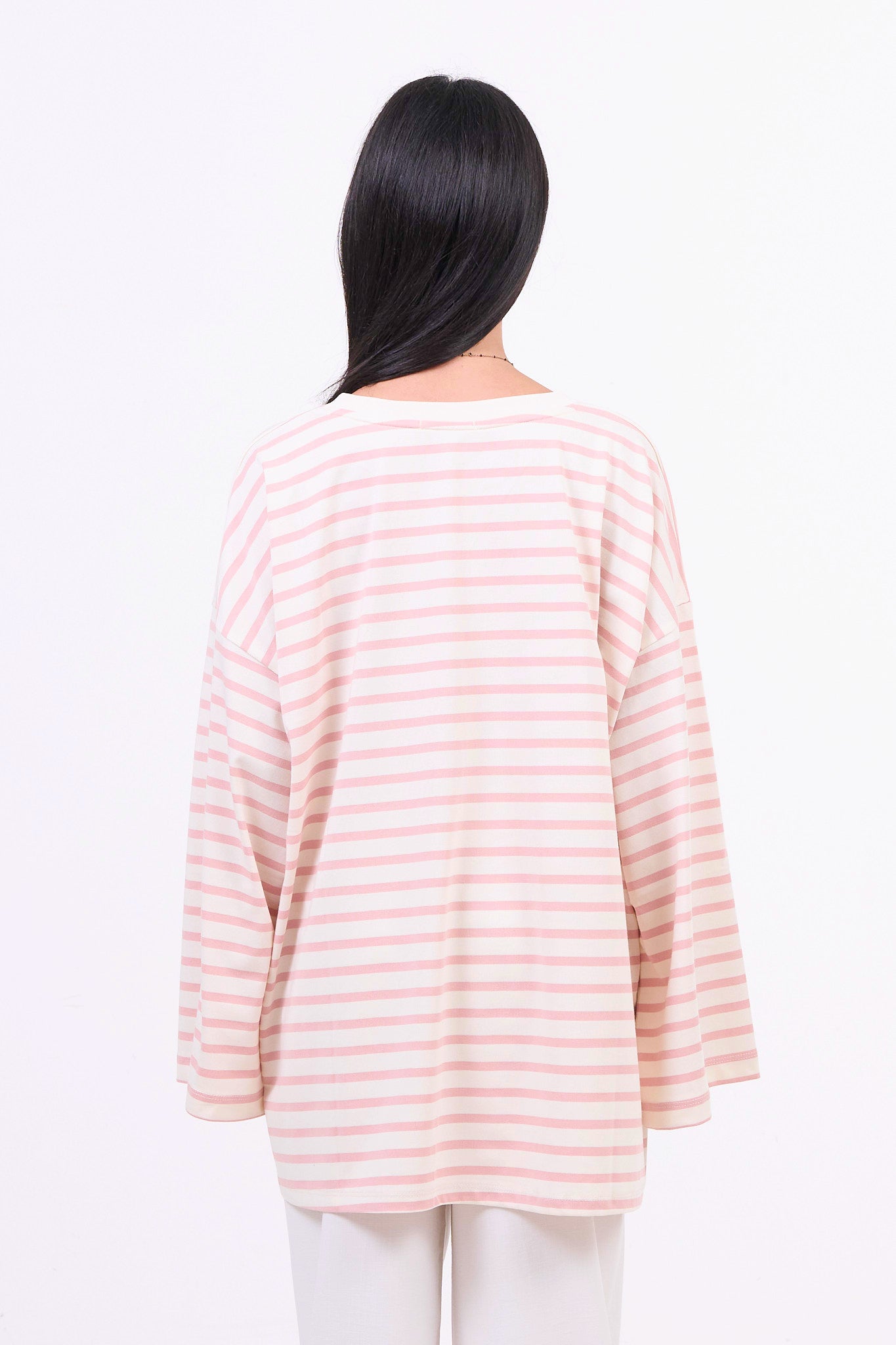 Premium Longsleeve Striped - Pink-5