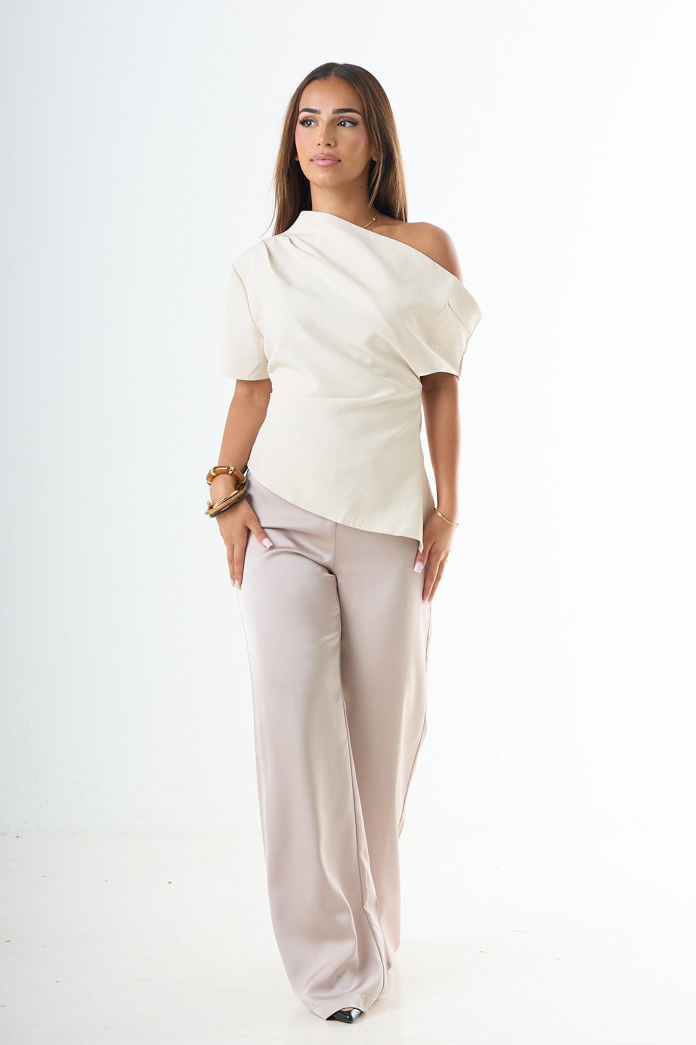 Silky pants - Taupe