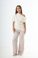Silky pants - Taupe