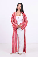 Summer Wave Kimono - Dark Pink